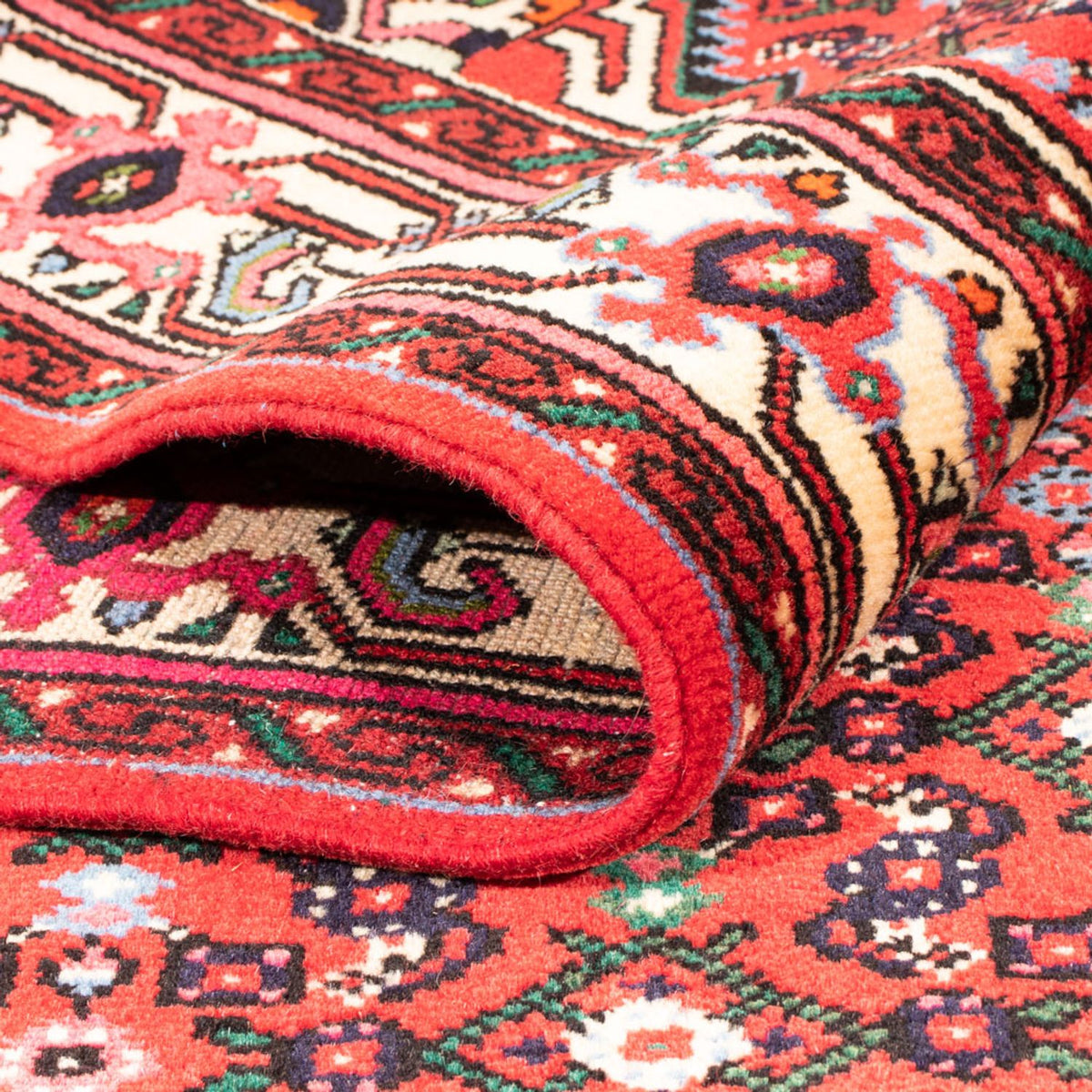 Tapis persan - Nomadic - 207 x 154 cm - rouge