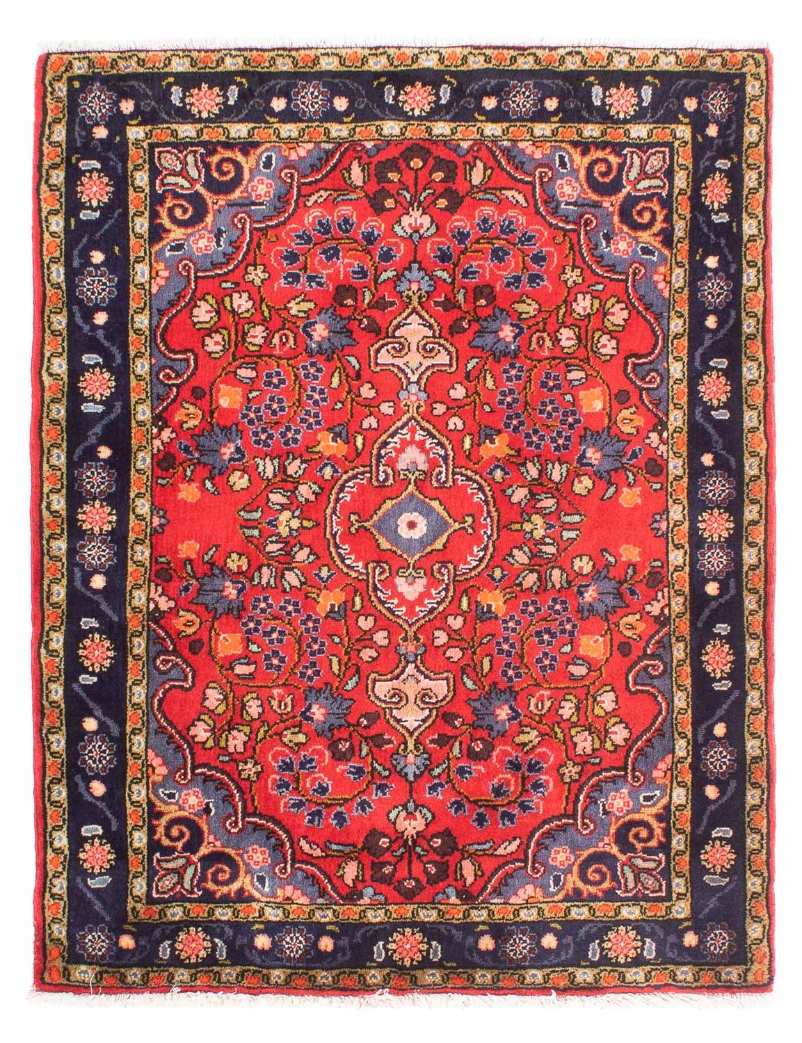 Tapis persan - Nomadic - 114 x 87 cm - rouge