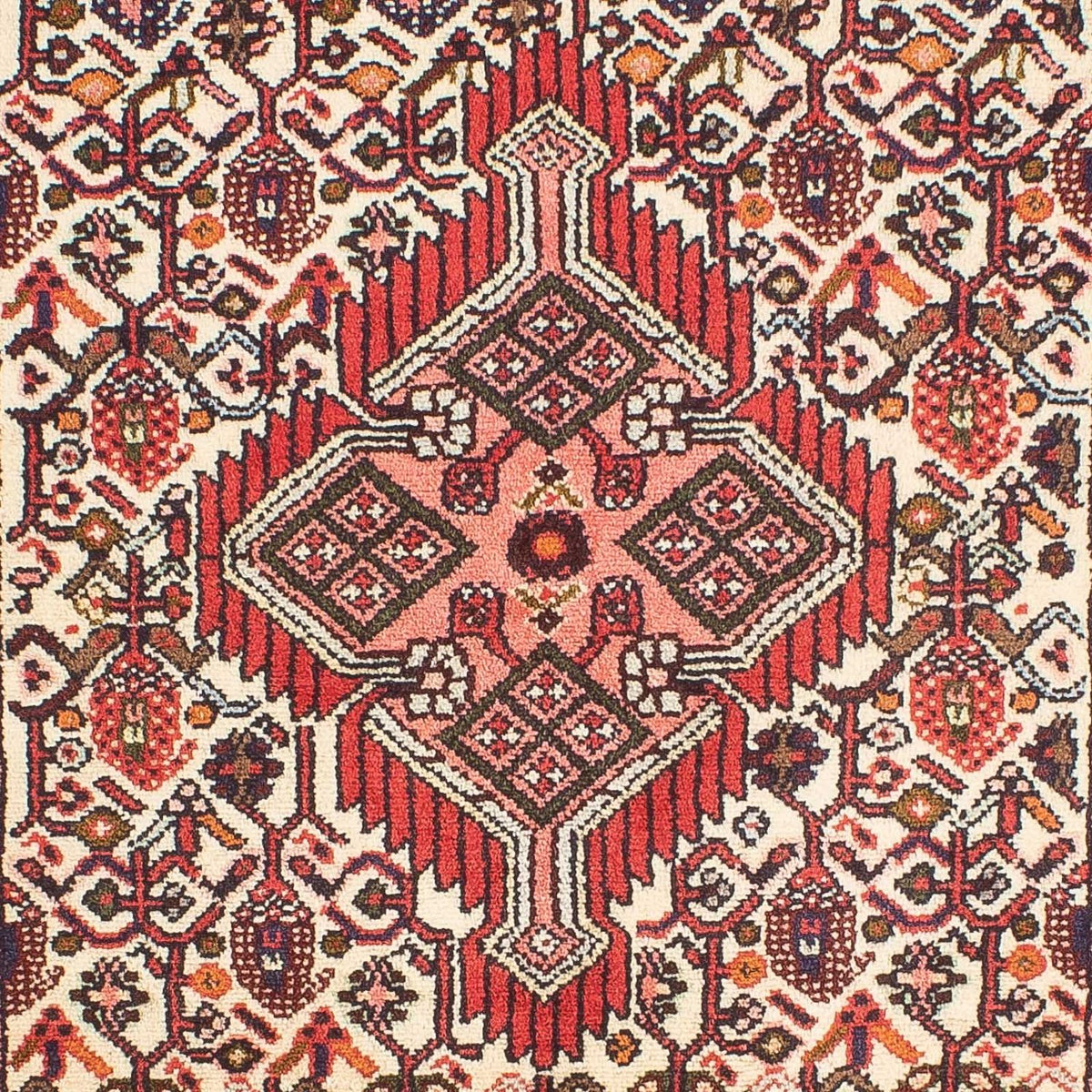 Tapis persan - Nomadic - 131 x 72 cm - beige