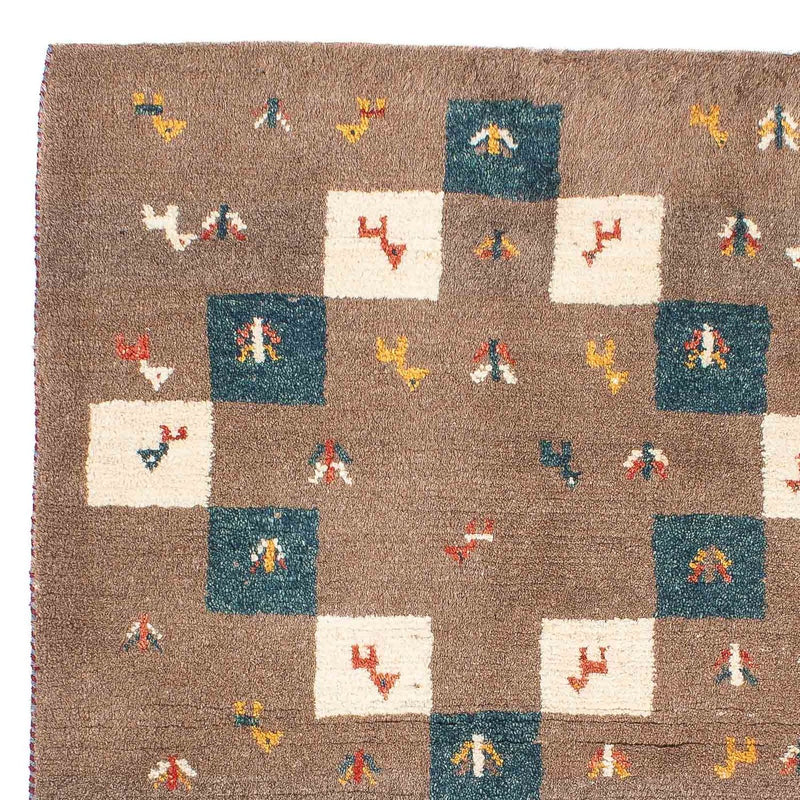 Tapis Gabbeh - Persan - 139 x 82 cm - marron