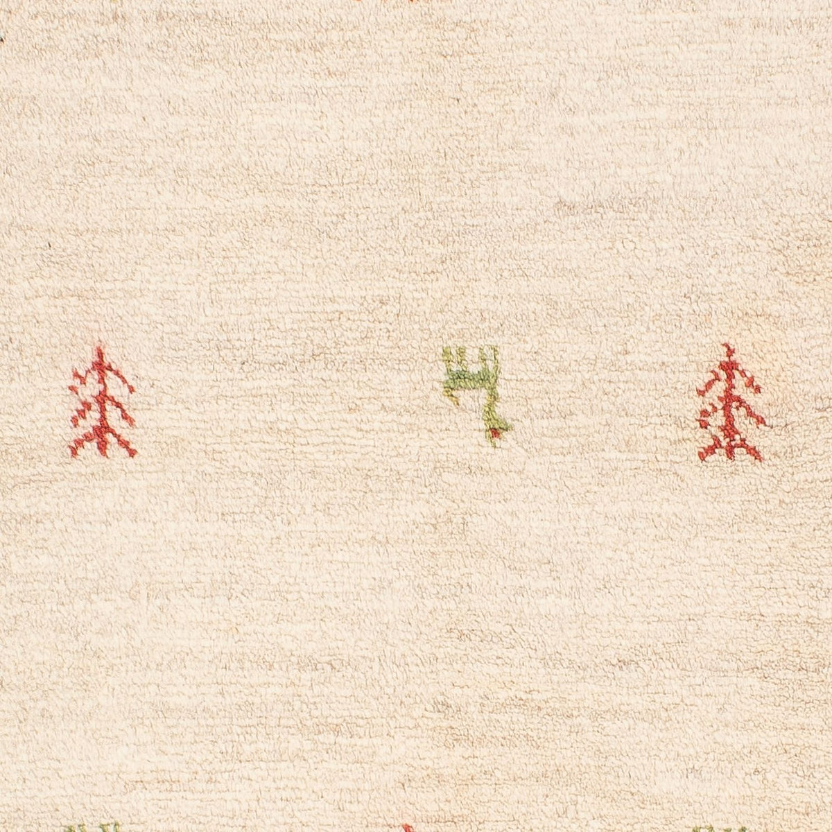 Tapis Gabbeh - Persan - 125 x 77 cm - naturel