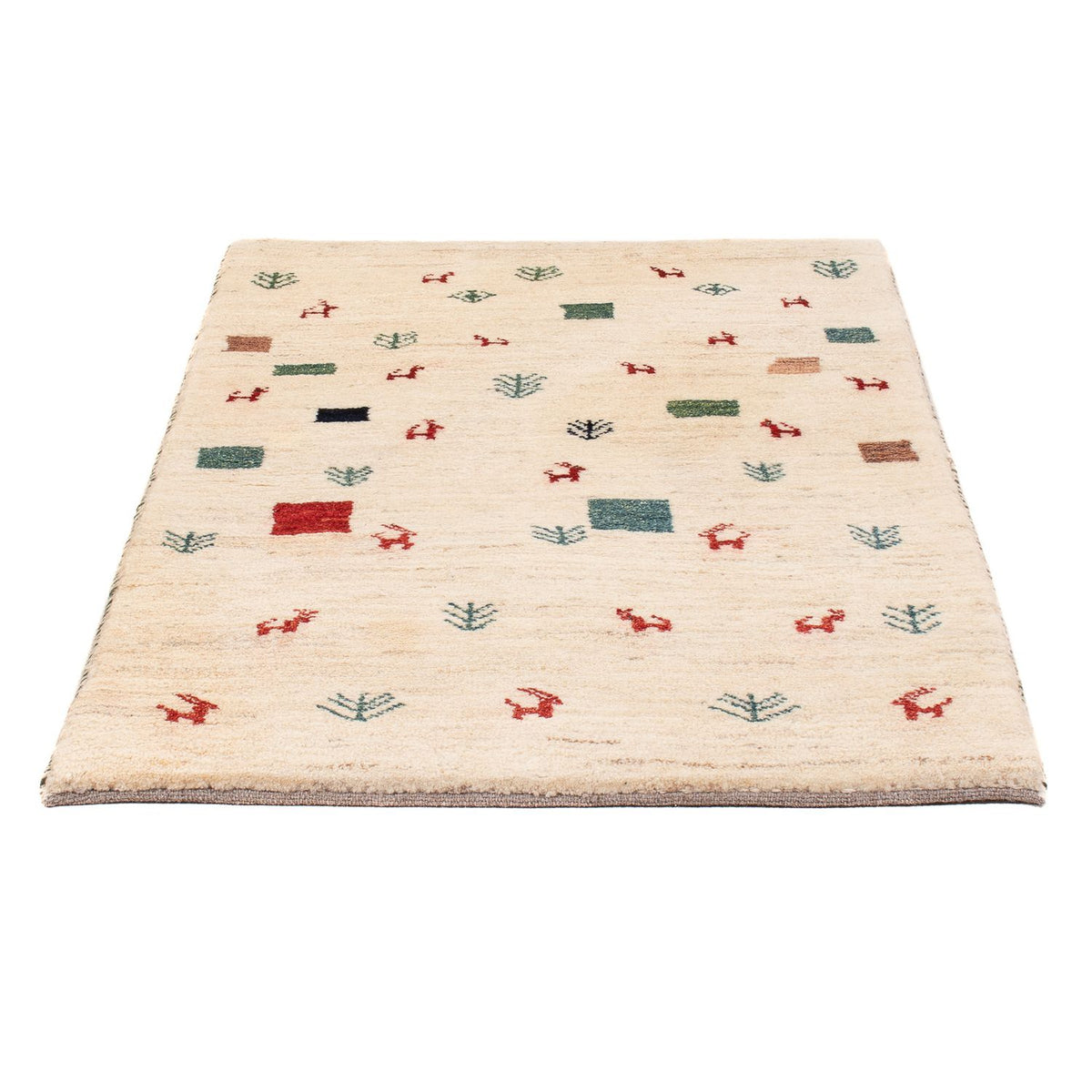 Tapis Gabbeh - Persan - 124 x 83 cm - multicolore