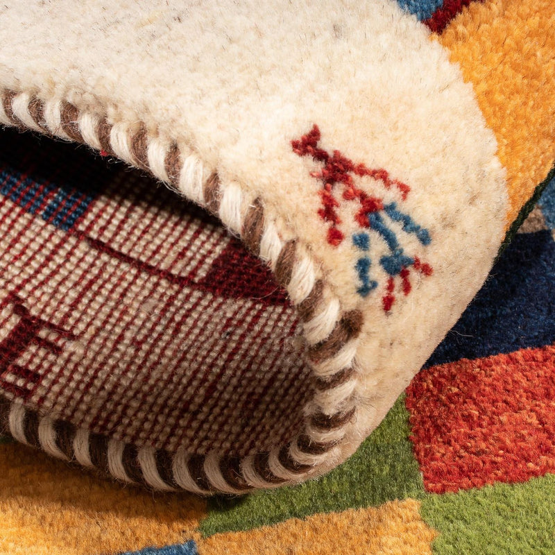 Tapis Gabbeh - Persan - 125 x 86 cm - multicolore