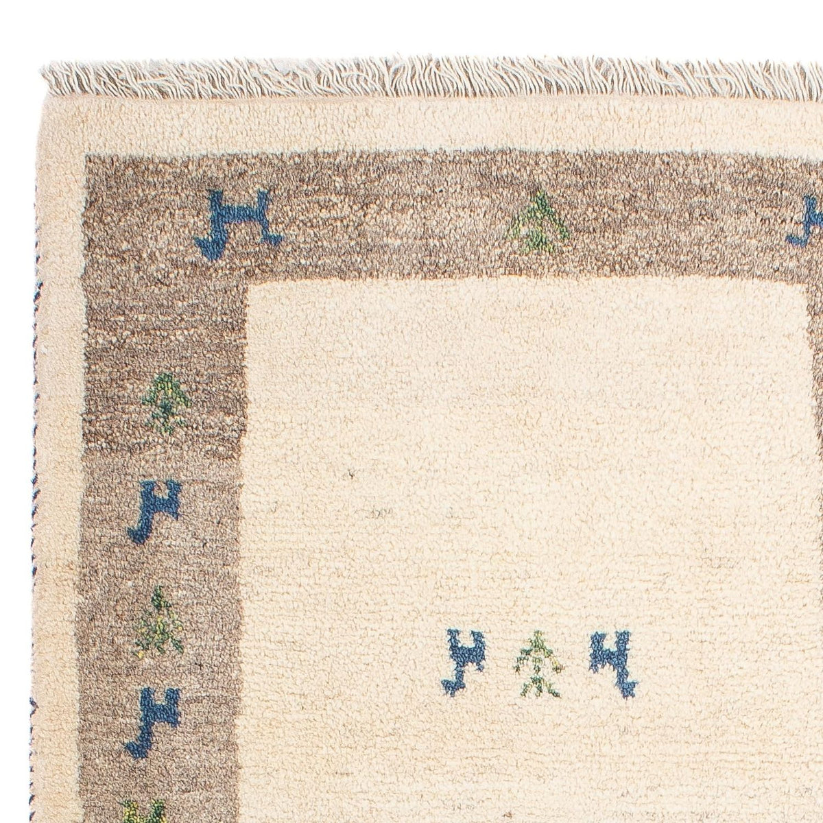 Tapis Gabbeh - Persan - 90 x 65 cm - beige