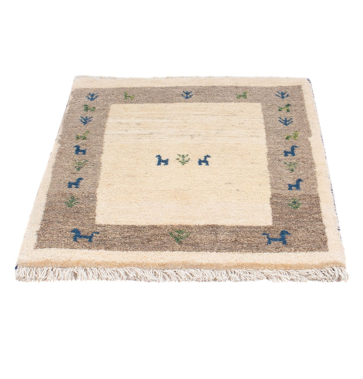 Tapis Gabbeh - Persan - 90 x 65 cm - beige