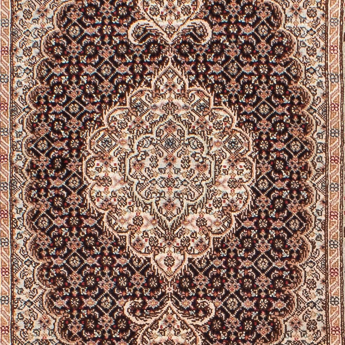 Tapis persan - Tabriz - Royal - 95 x 60 cm - bleu foncé