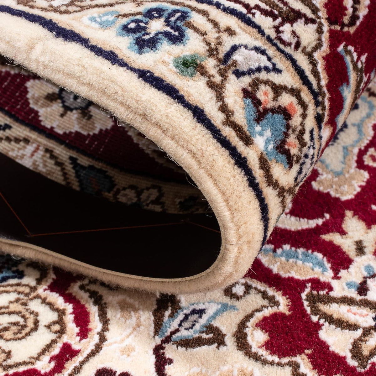 Tapis persan - Nain - Royal - 93 x 65 cm - rouge