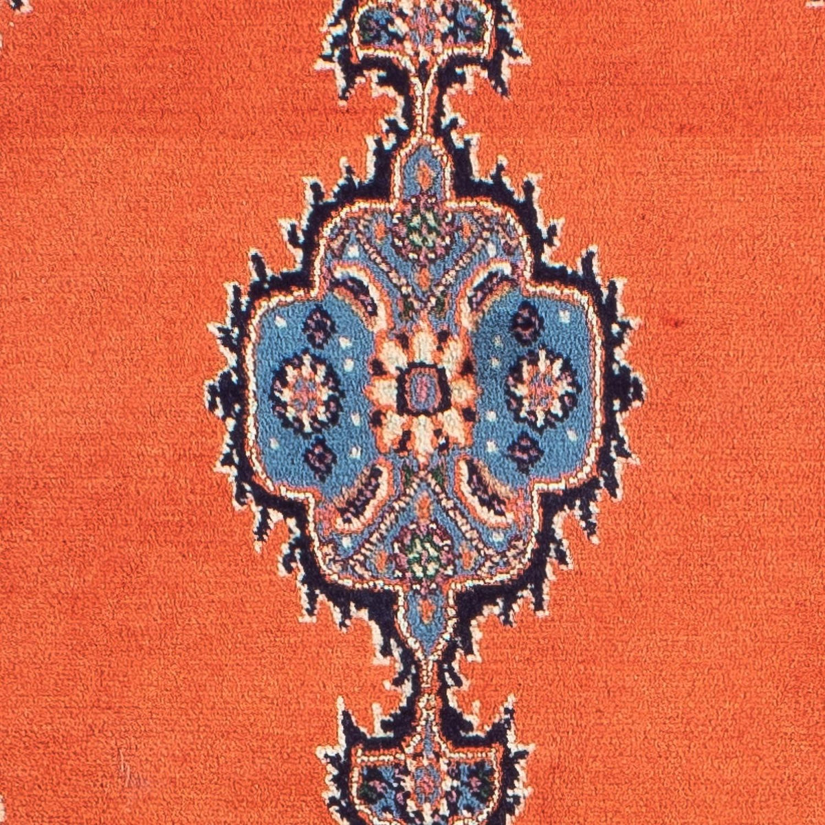 Tapis persan - Classique - 75 x 50 cm - orange