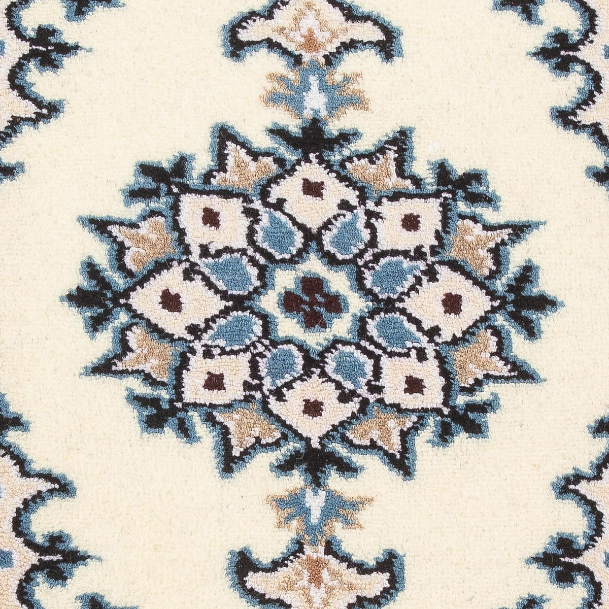 Tapis persan - Nain - 60 x 40 cm - crème