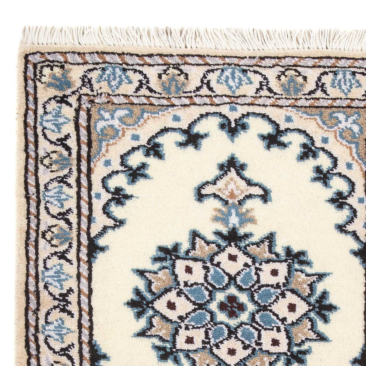 Tapis persan - Nain - 60 x 40 cm - crème