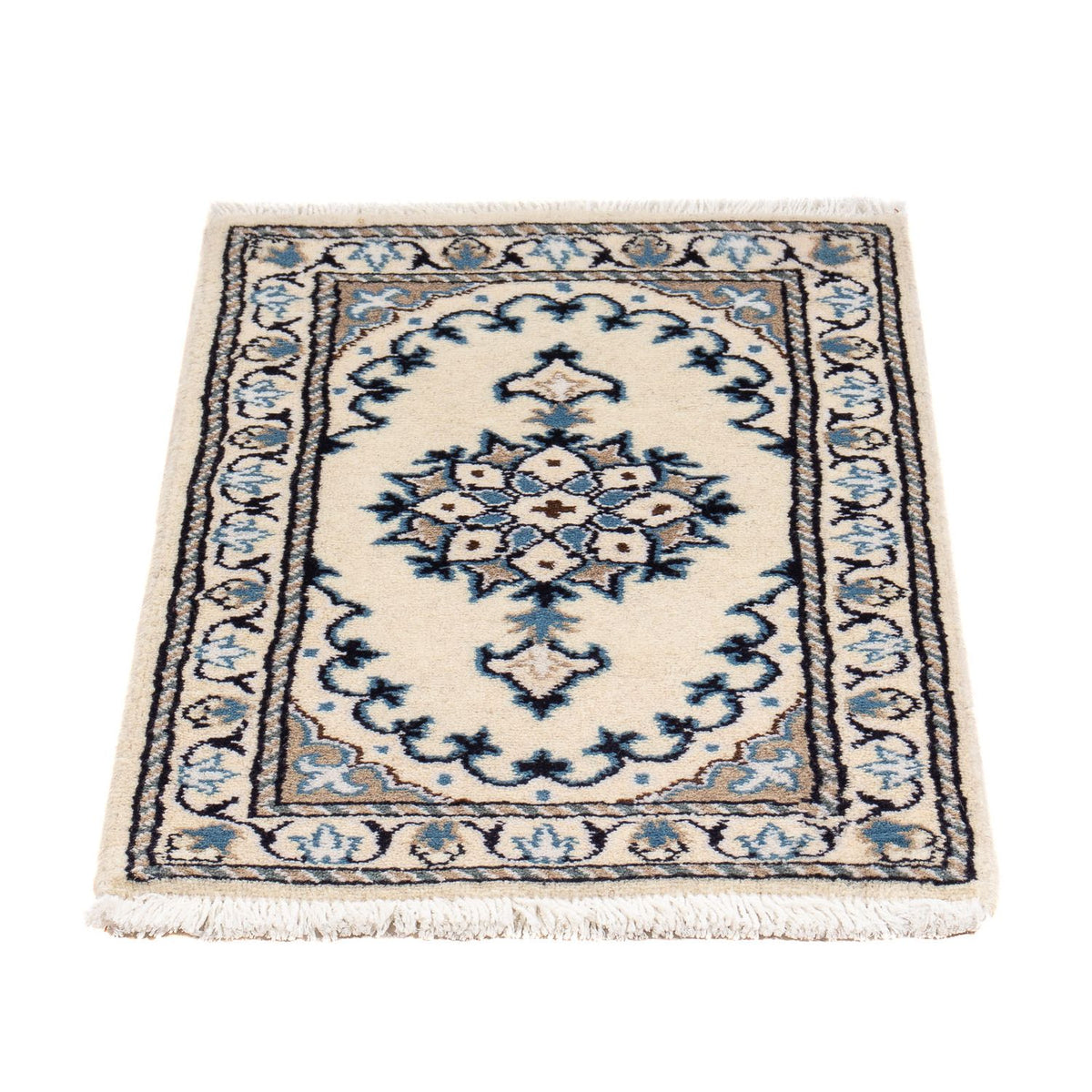 Tapis persan - Nain - 60 x 40 cm - beige