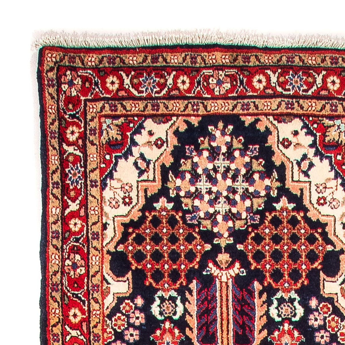 Tapis de couloir Tapis persan - Classique - 377 x 85 cm - bleu foncé
