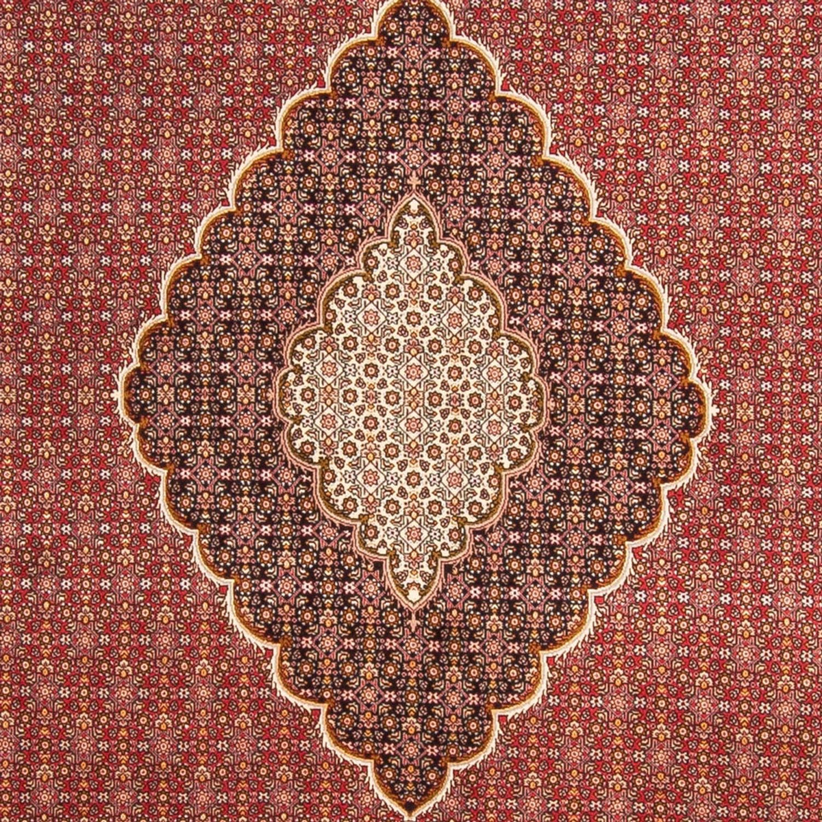 Tapis persan - Tabriz - Royal - 300 x 200 cm - rouge
