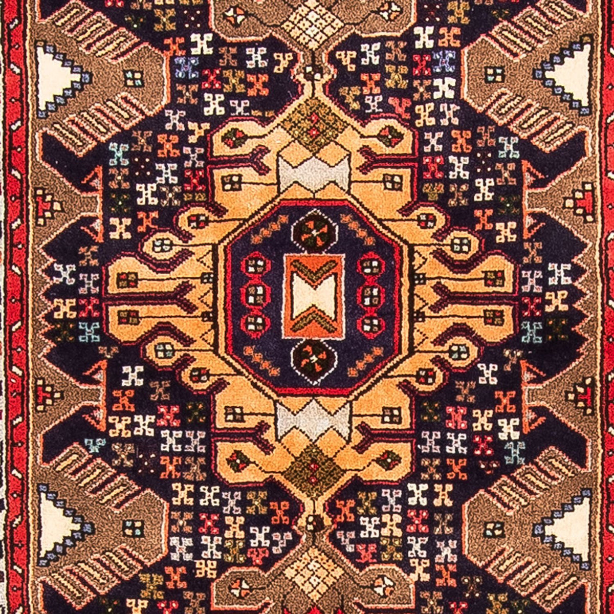 Tapis de couloir Tapis persan - Nomadic - 385 x 85 cm - bleu foncé