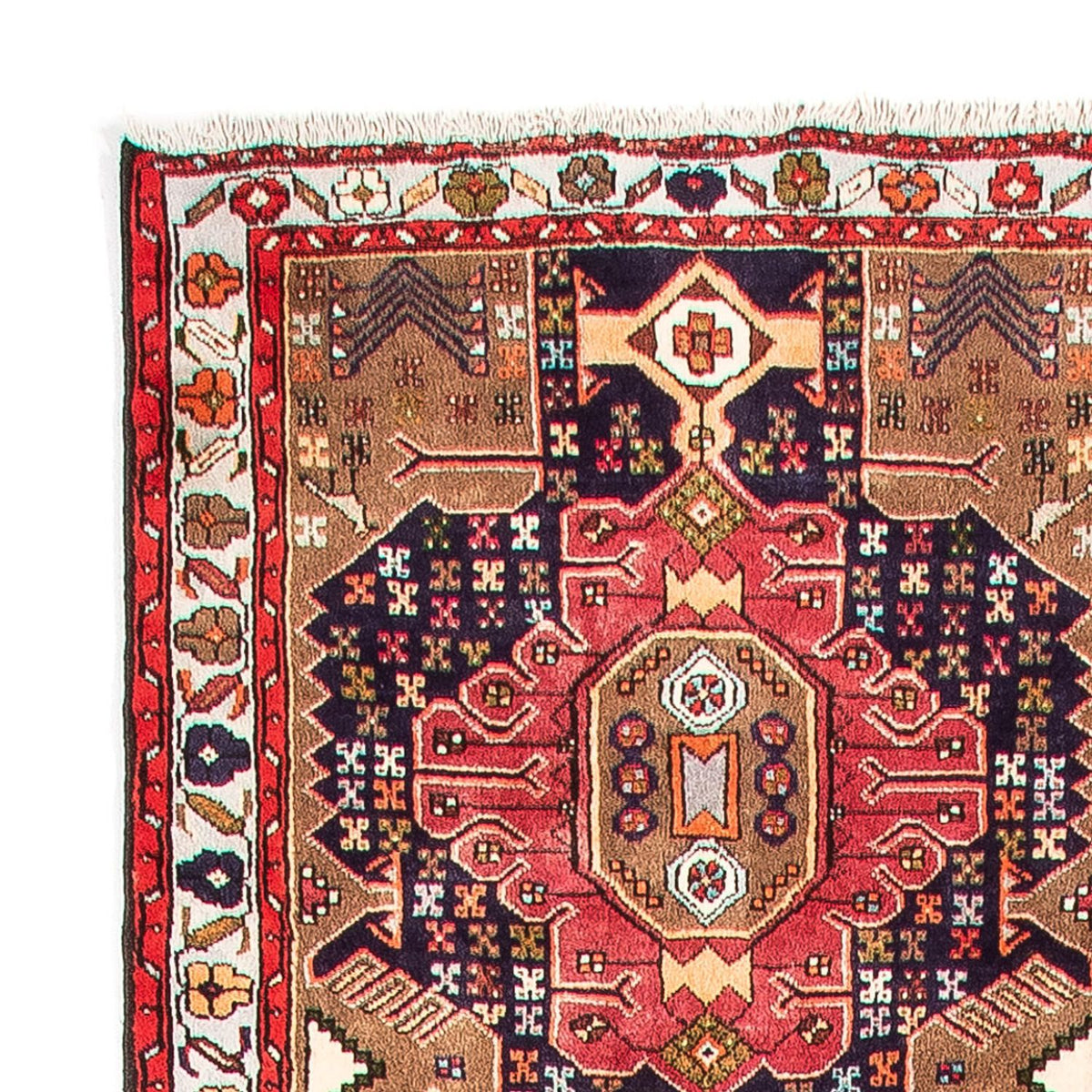 Tapis de couloir Tapis persan - Nomadic - 385 x 85 cm - bleu foncé