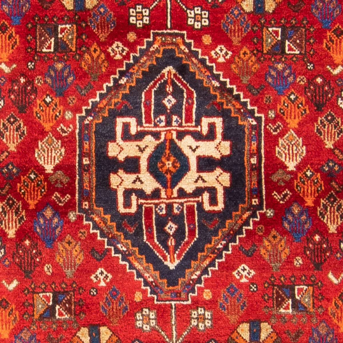 Tapis persan - Nomadic - 161 x 108 cm - rouge