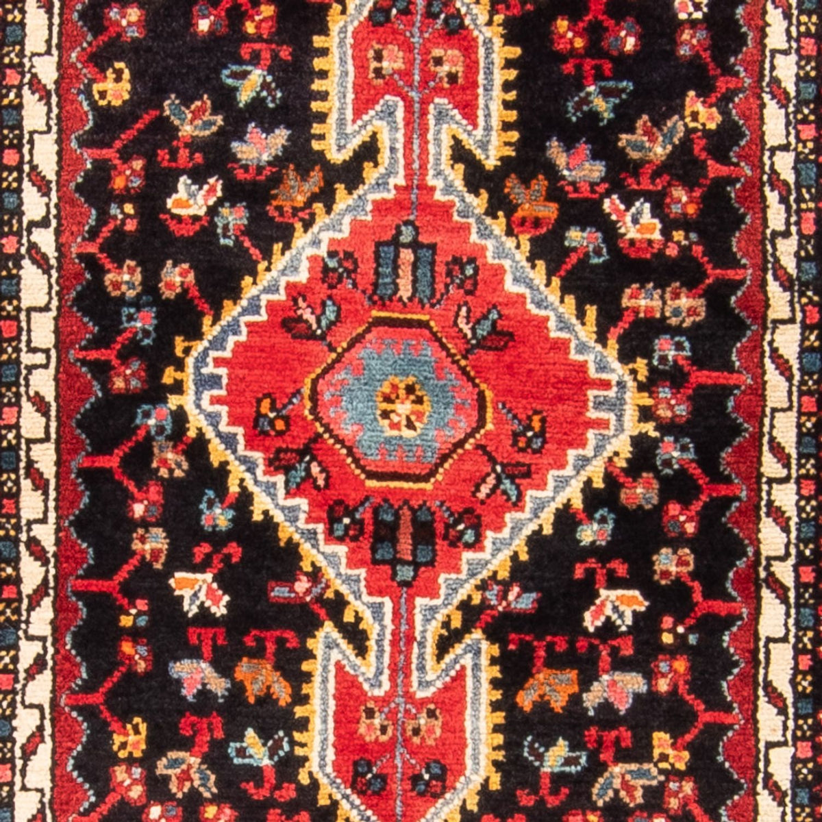 Tapis persan - Nomadic - 164 x 102 cm - bleu foncé