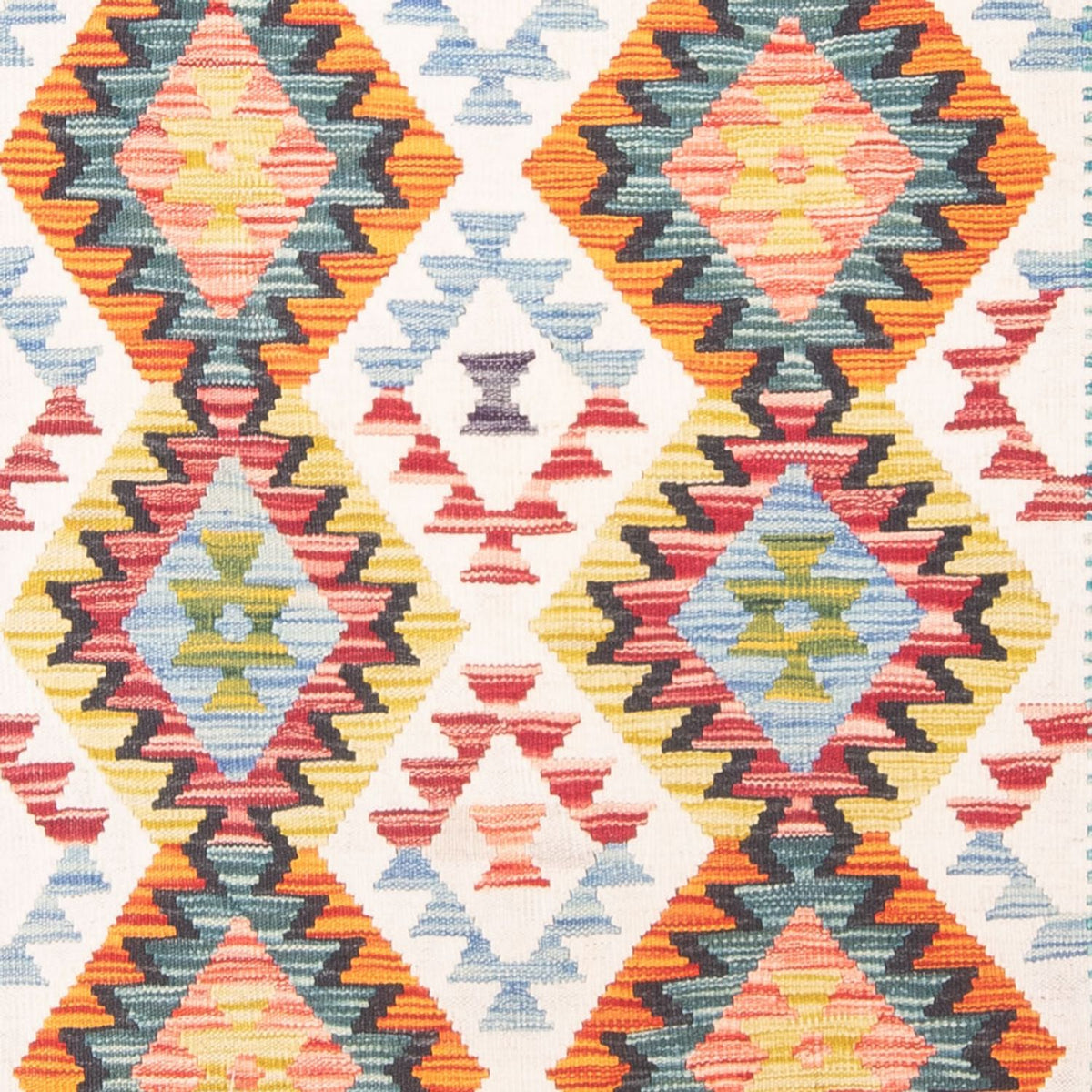 Tapis Kelim - Splash - 251 x 182 cm - multicolore