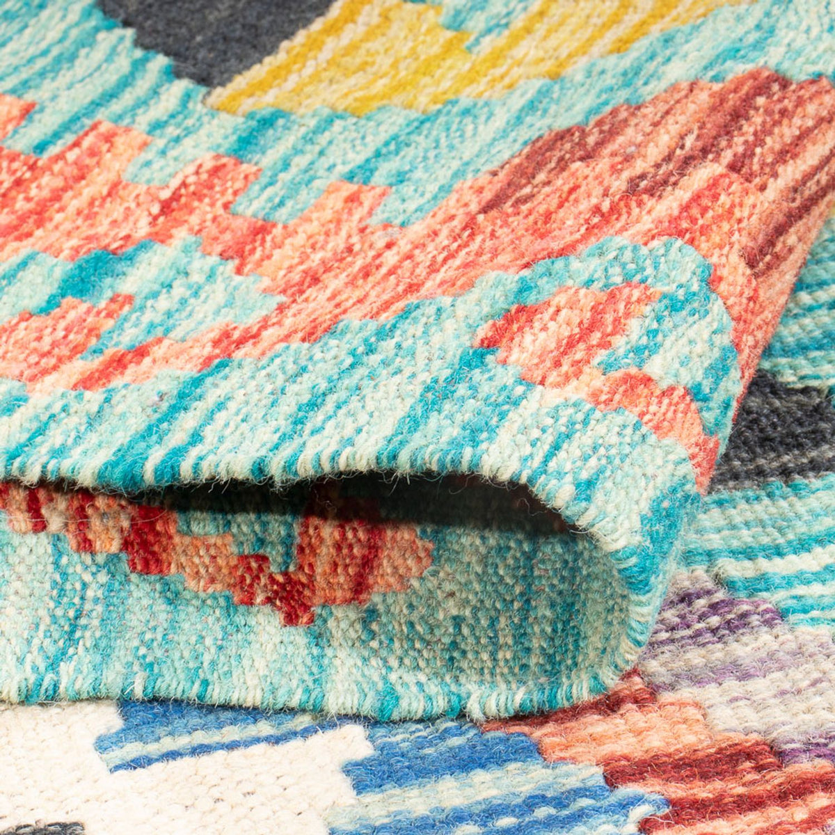 Tapis Kelim - Splash - 170 x 118 cm - multicolore