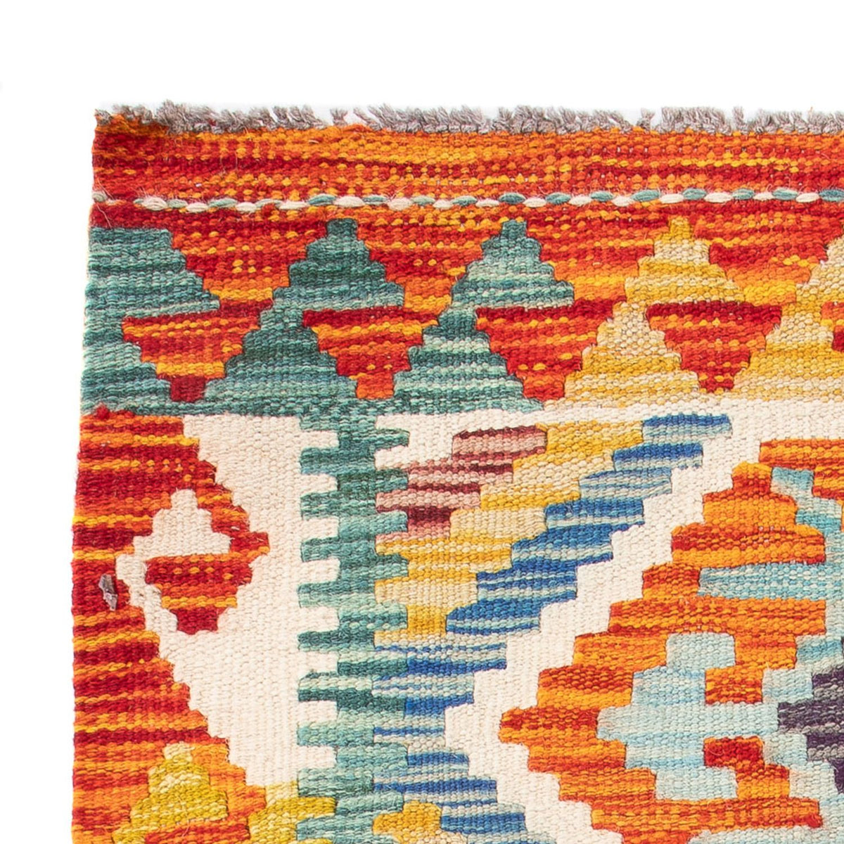 Tapis Kelim - Splash - 91 x 62 cm - multicolore