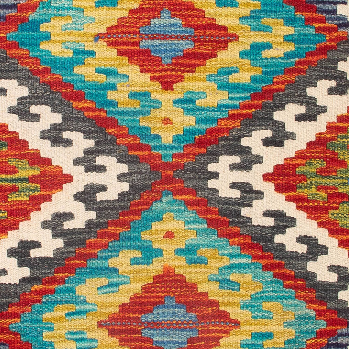 Tapis Kelim - Splash - 90 x 60 cm - multicolore