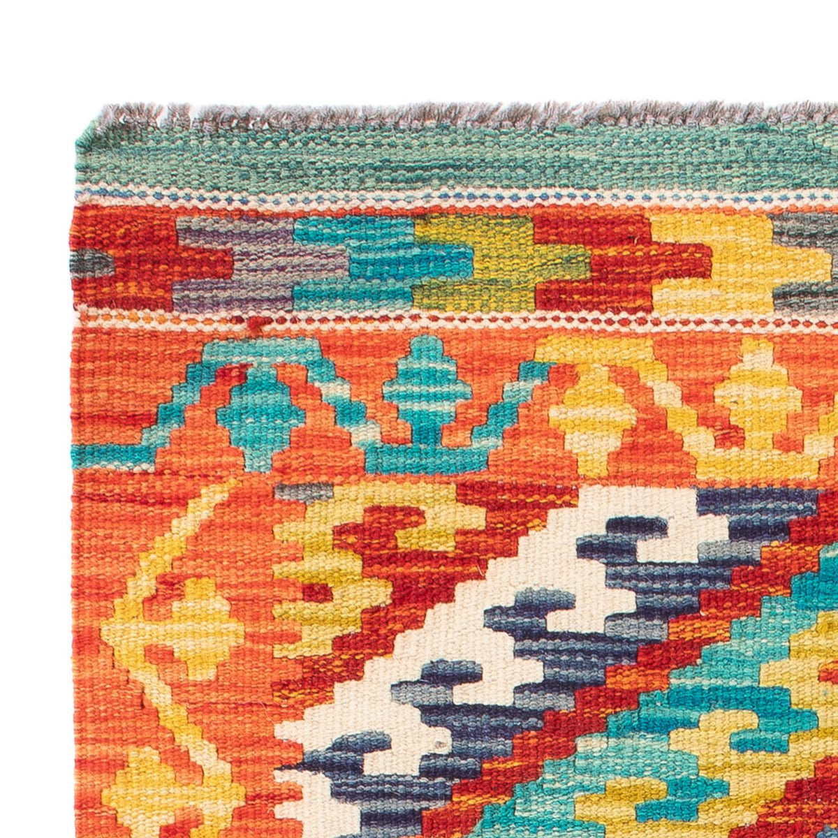 Tapis Kelim - Splash - 90 x 60 cm - multicolore