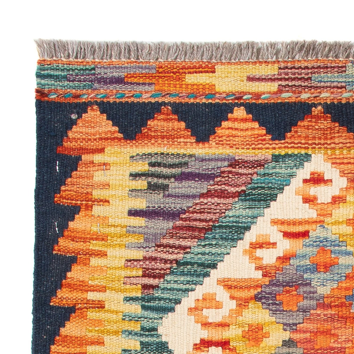 Tapis Kelim - Splash - 85 x 62 cm - multicolore