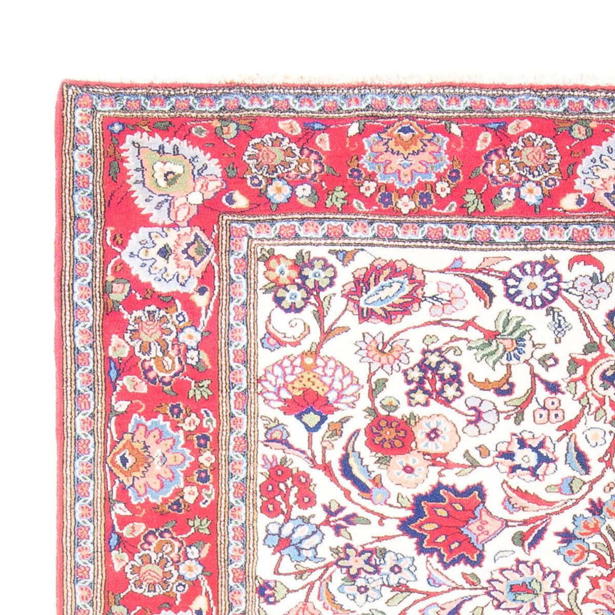 Tapis persan - Ghom - 202 x 150 cm - bleu clair
