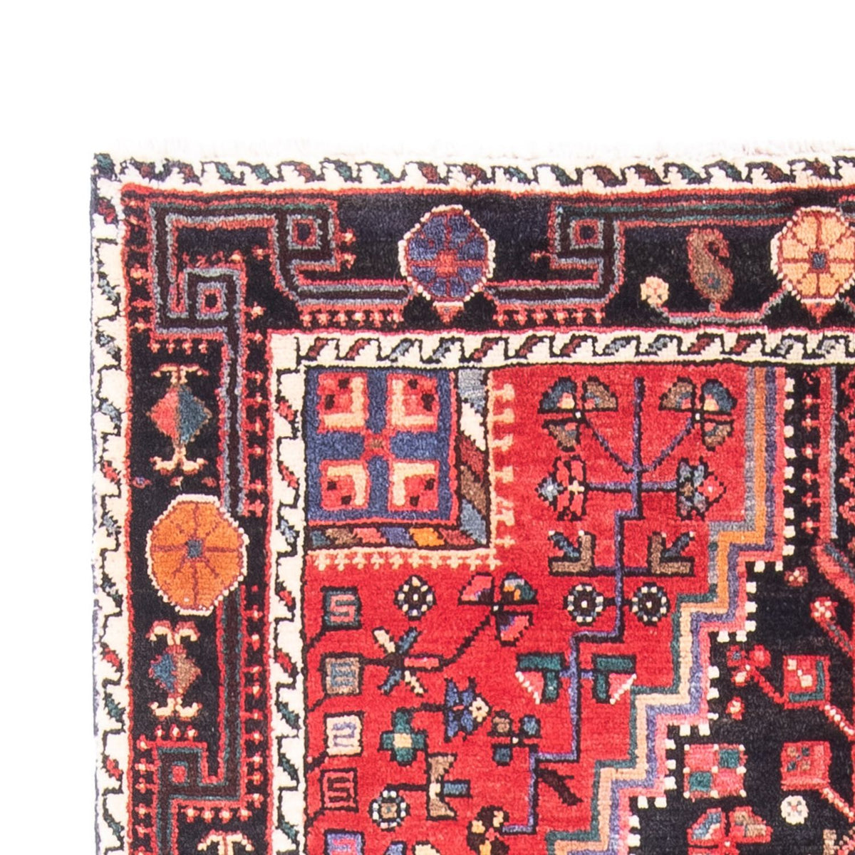 Tapis persan - Nomadic - 237 x 133 cm - bleu foncé