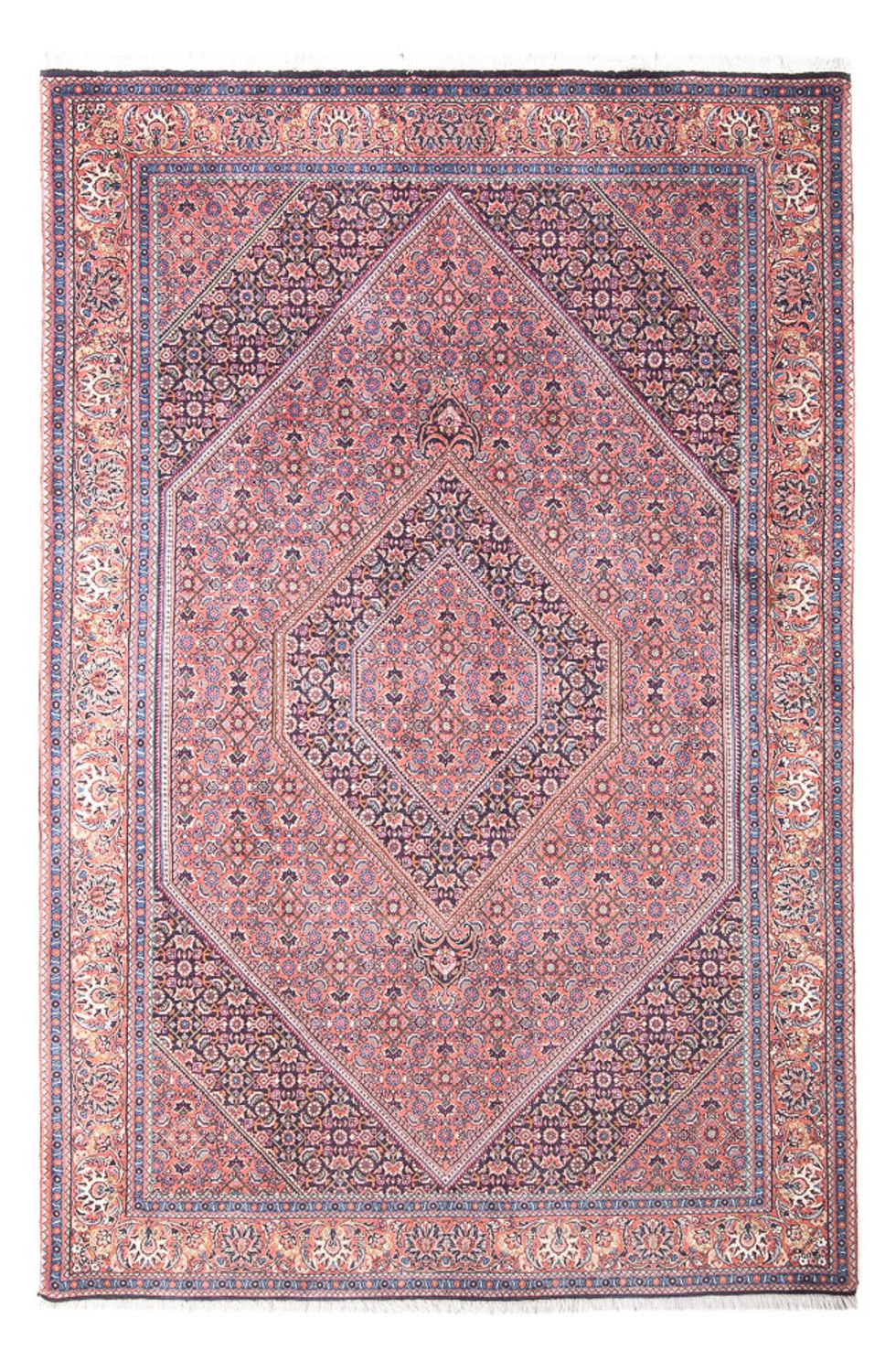 Tapis persan - Bidjar - 240 x 145 cm - rouge clair