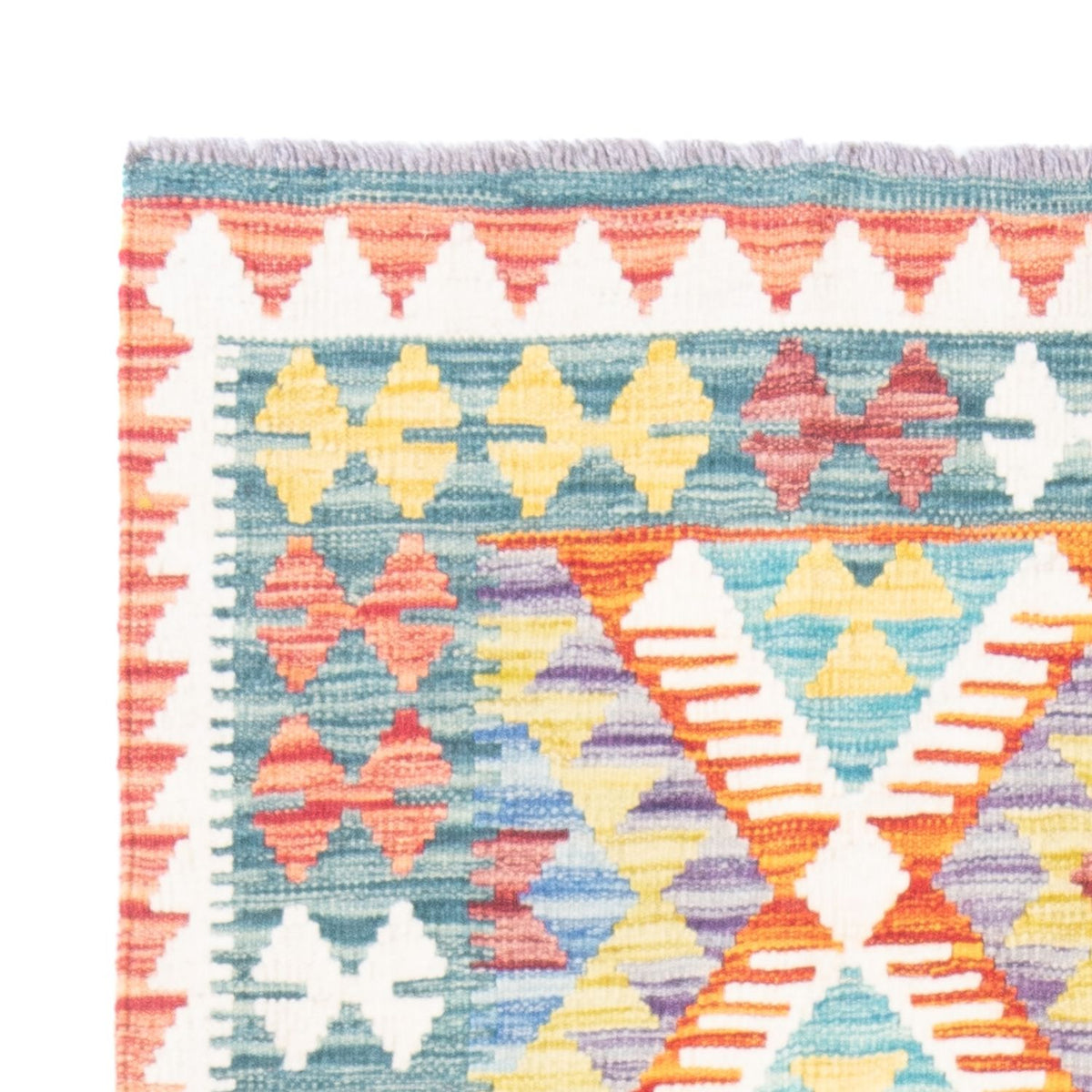 Tapis Kelim - Splash - 150 x 110 cm - multicolore