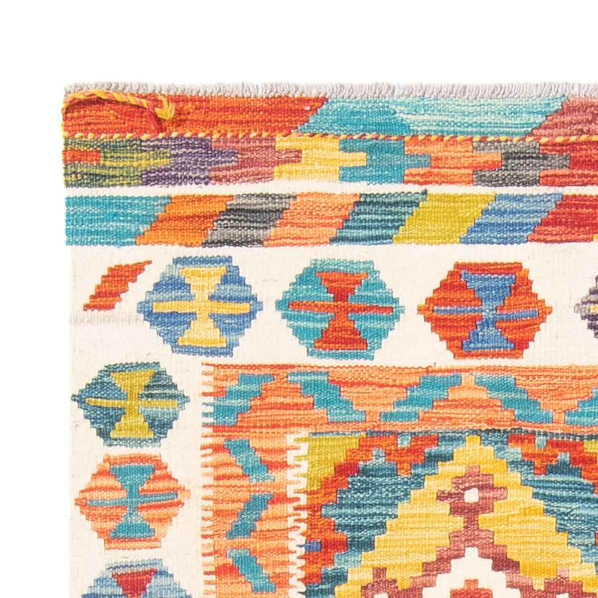 Tapis Kelim - Splash - 143 x 104 cm - multicolore