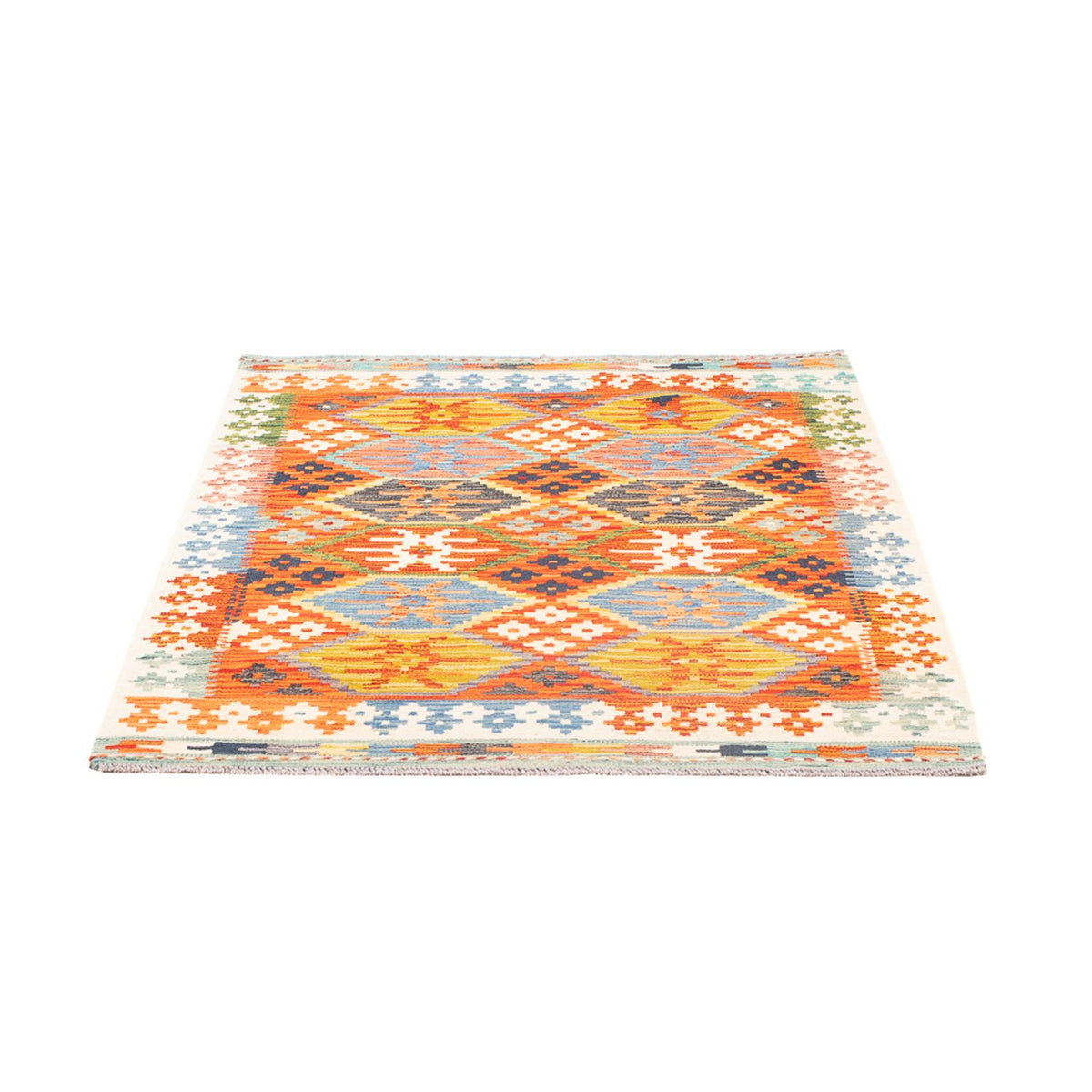 Tapis Kelim - Splash - 150 x 99 cm - multicolore