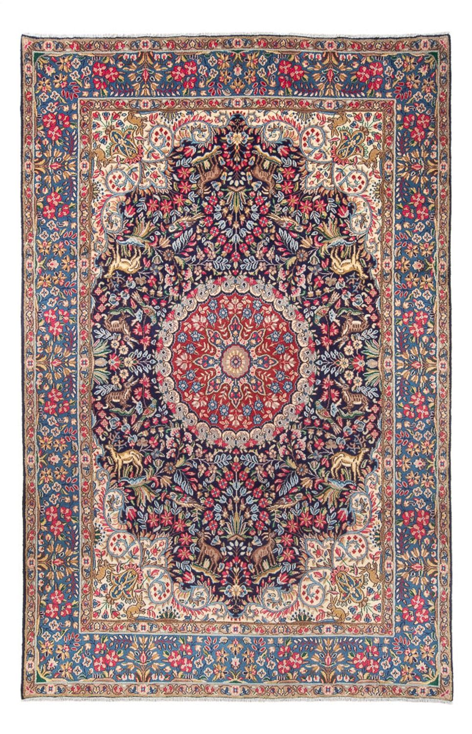 Tapis persan - Classique - 306 x 192 cm - rouge foncé