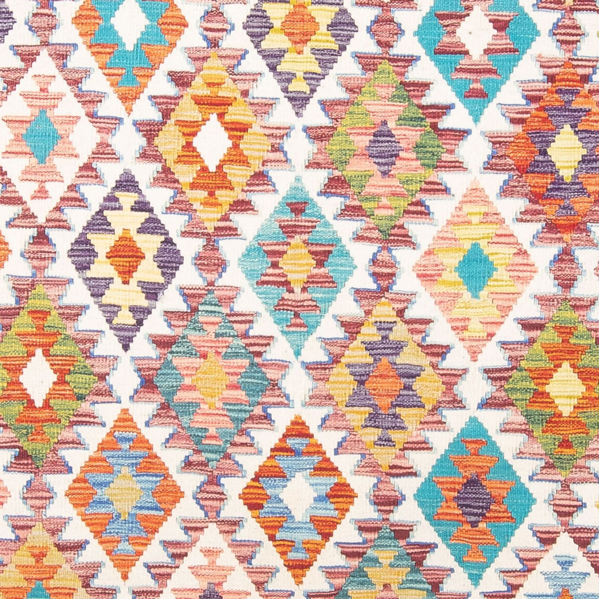 Tapis Kelim - Splash - 290 x 205 cm - multicolore