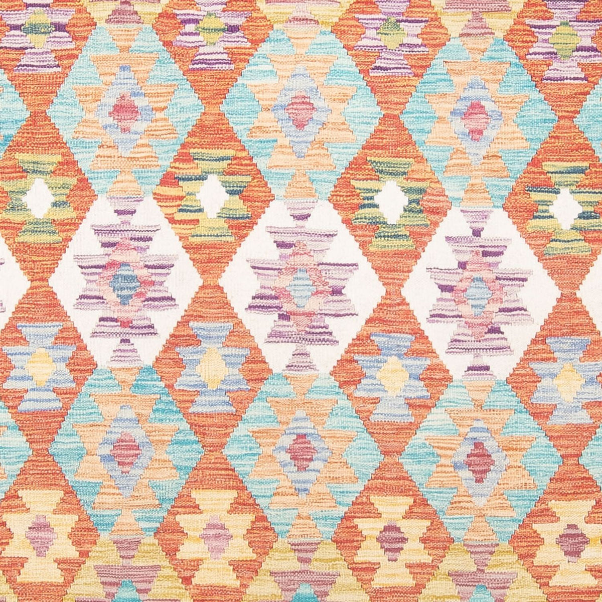 Tapis Kelim - Splash - 298 x 199 cm - multicolore