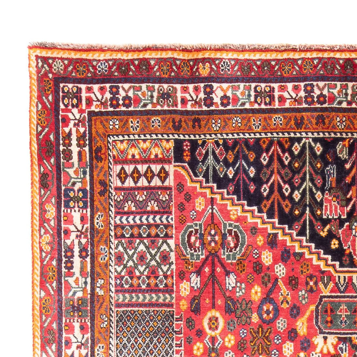Tapis persan - Nomadic - 252 x 155 cm - rouge