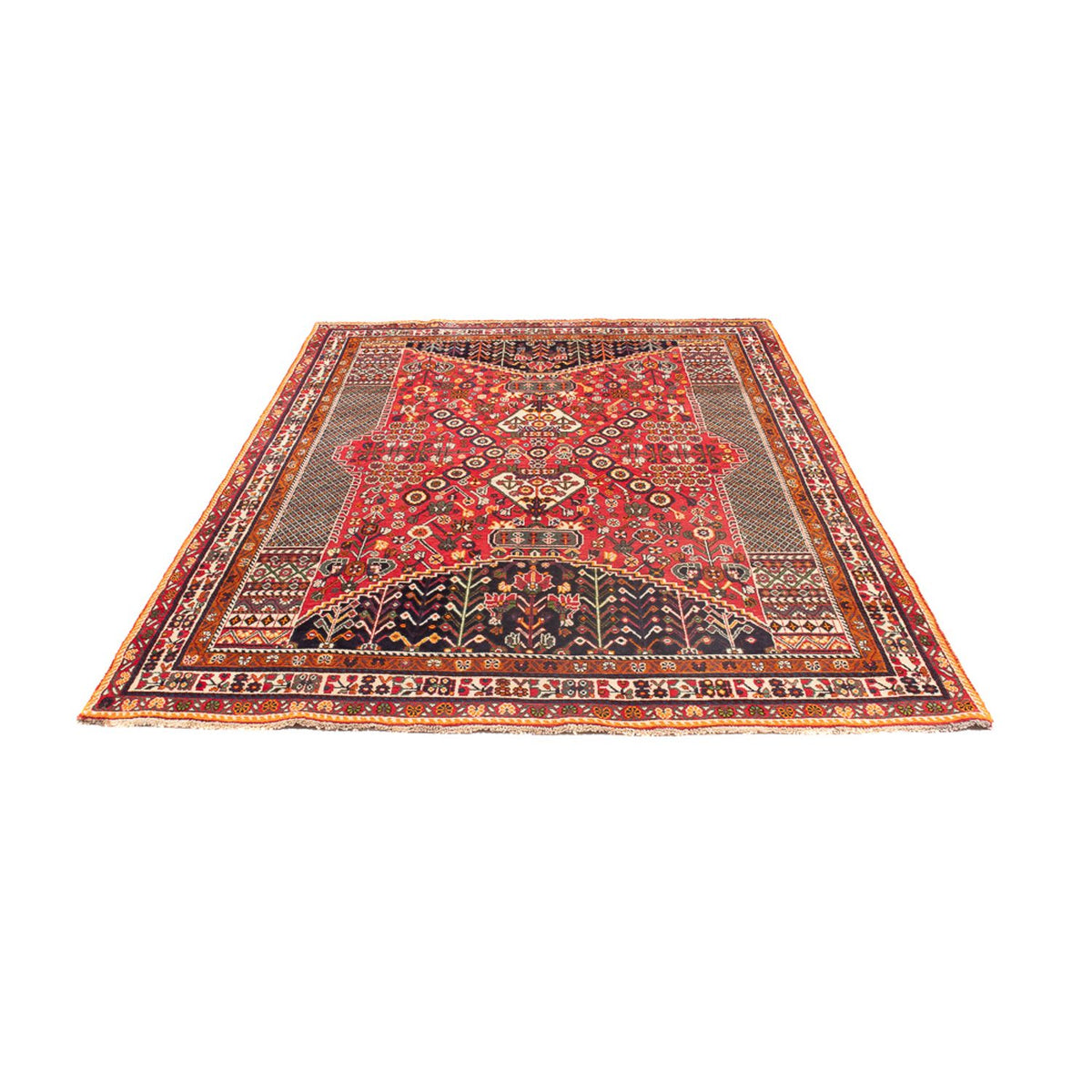 Tapis persan - Nomadic - 252 x 155 cm - rouge