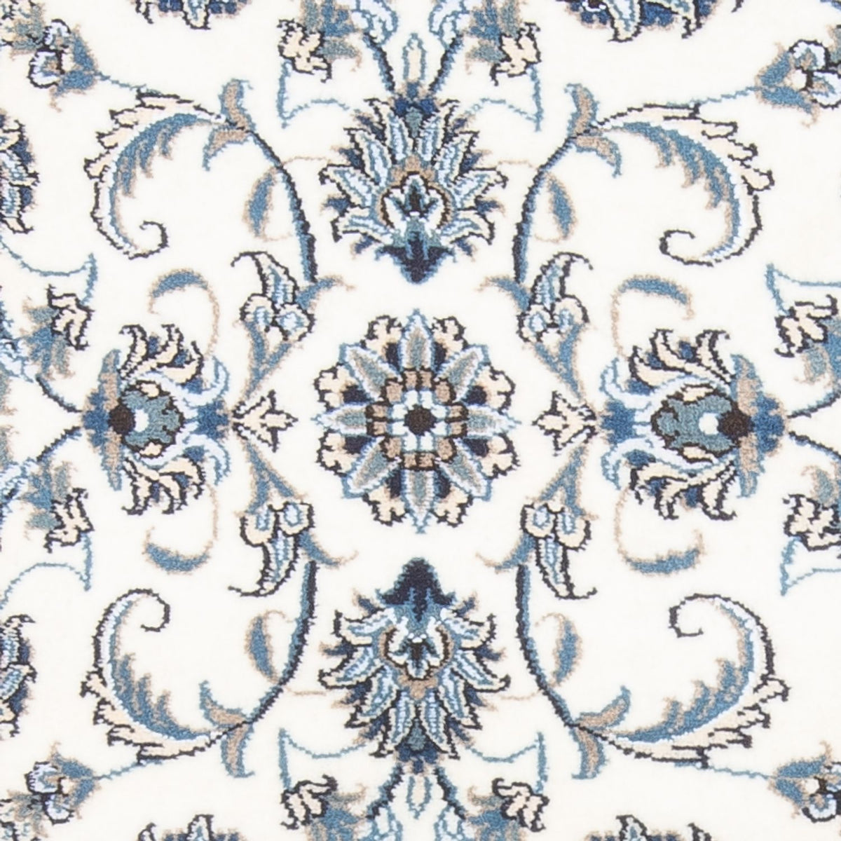 Tapis de couloir Tapis persan - Nain - 264 x 74 cm - crème