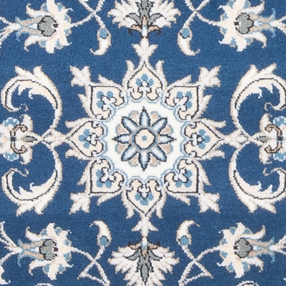 Tapis persan - Nain - 135 x 71 cm - bleu