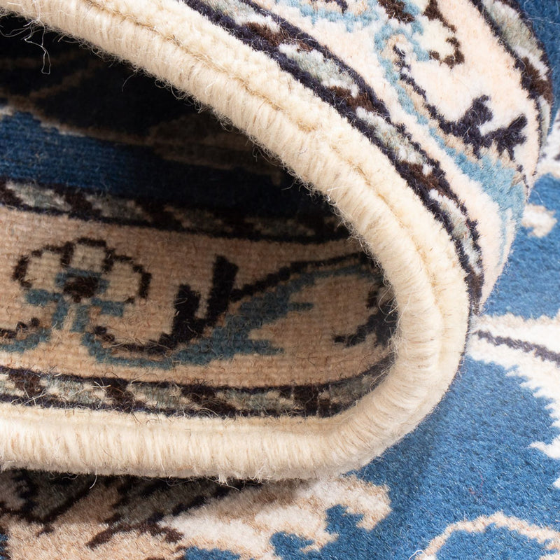 Tapis persan - Nain - 135 x 71 cm - bleu