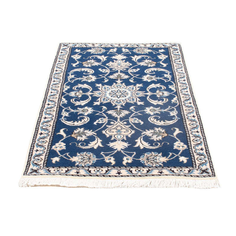 Tapis persan - Nain - 135 x 71 cm - bleu