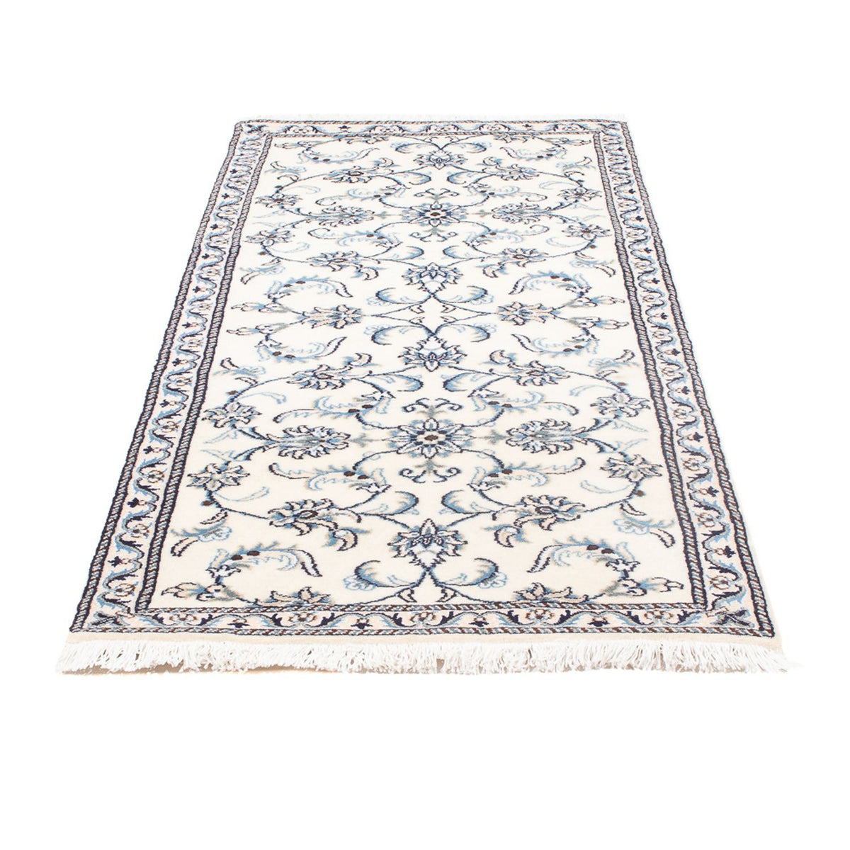 Tapis de couloir Tapis persan - Nain - 184 x 76 cm - crème