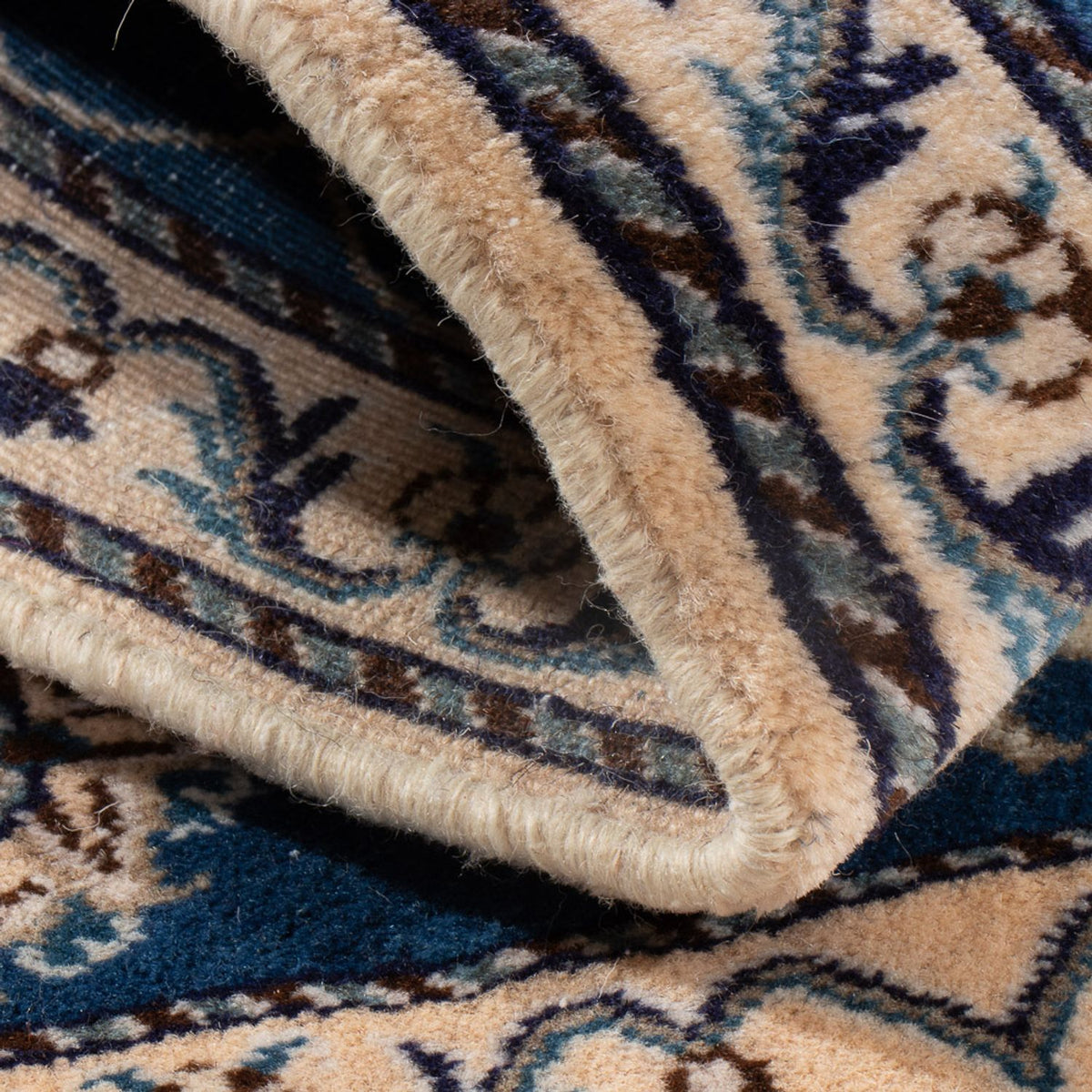 Tapis persan - Nain - 137 x 69 cm - bleu