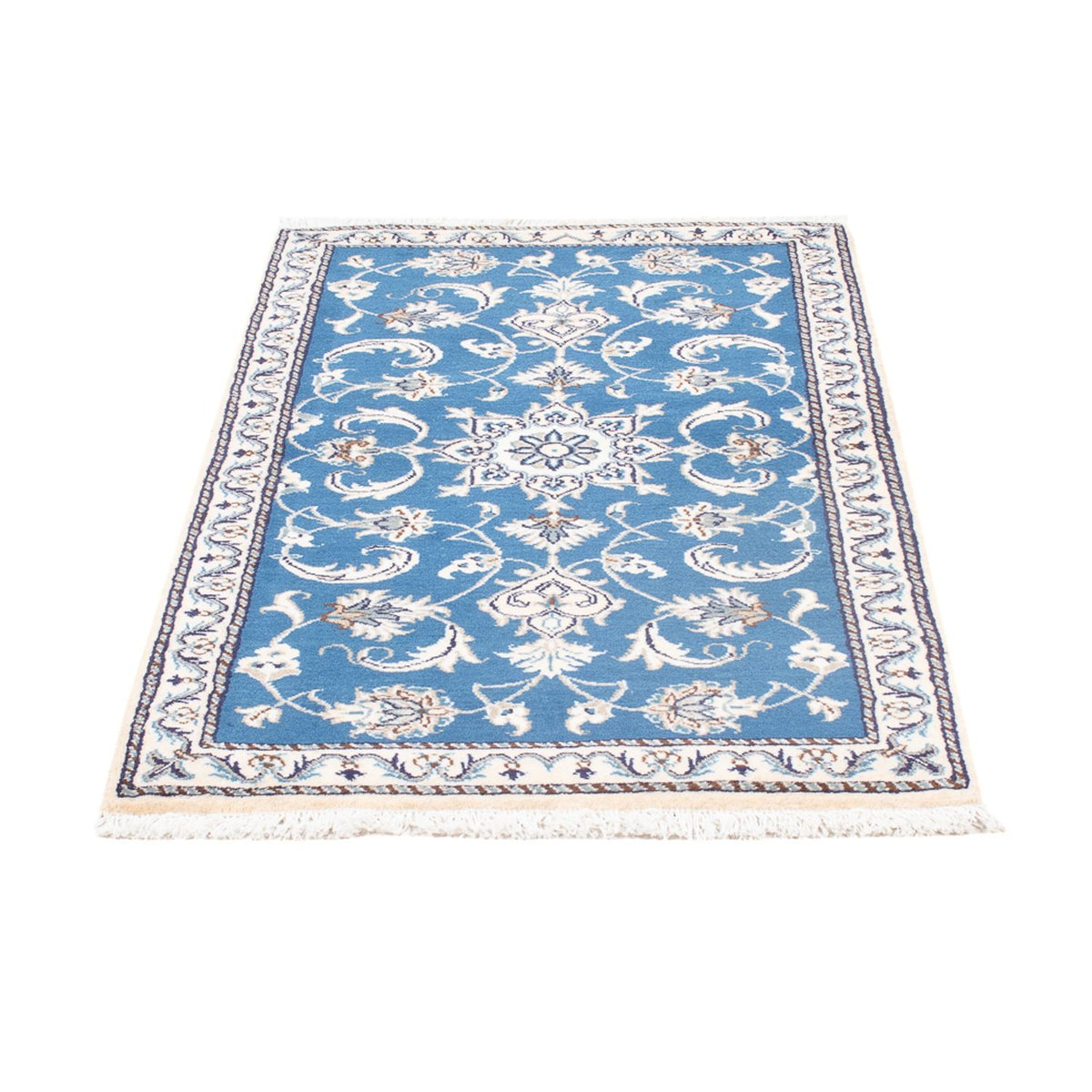 Tapis persan - Nain - 137 x 69 cm - bleu