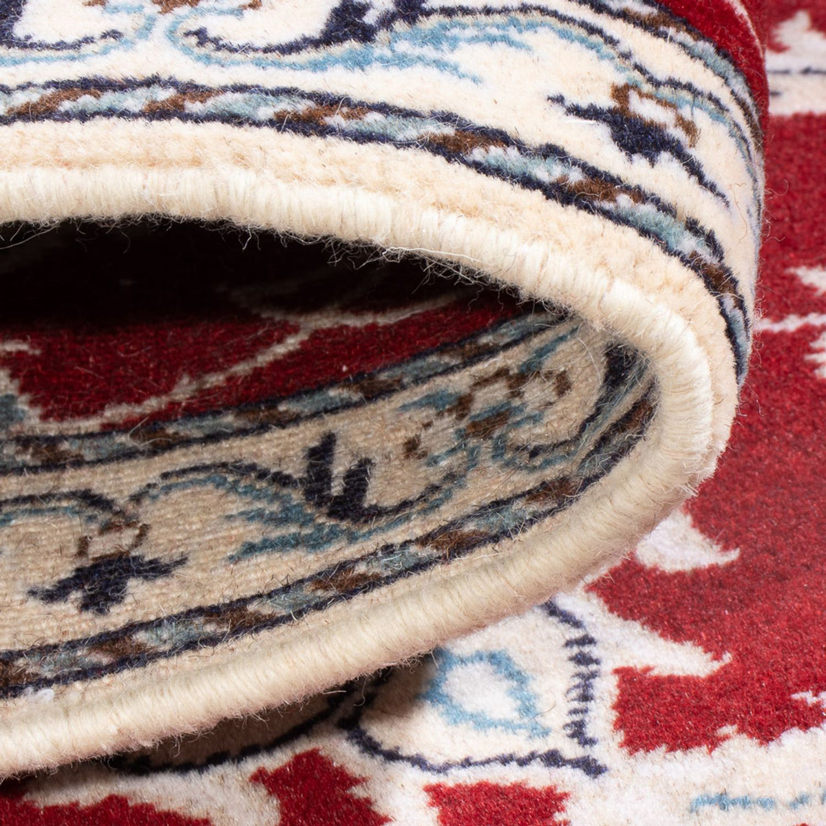 Tapis persan - Nain - 138 x 66 cm - rouge