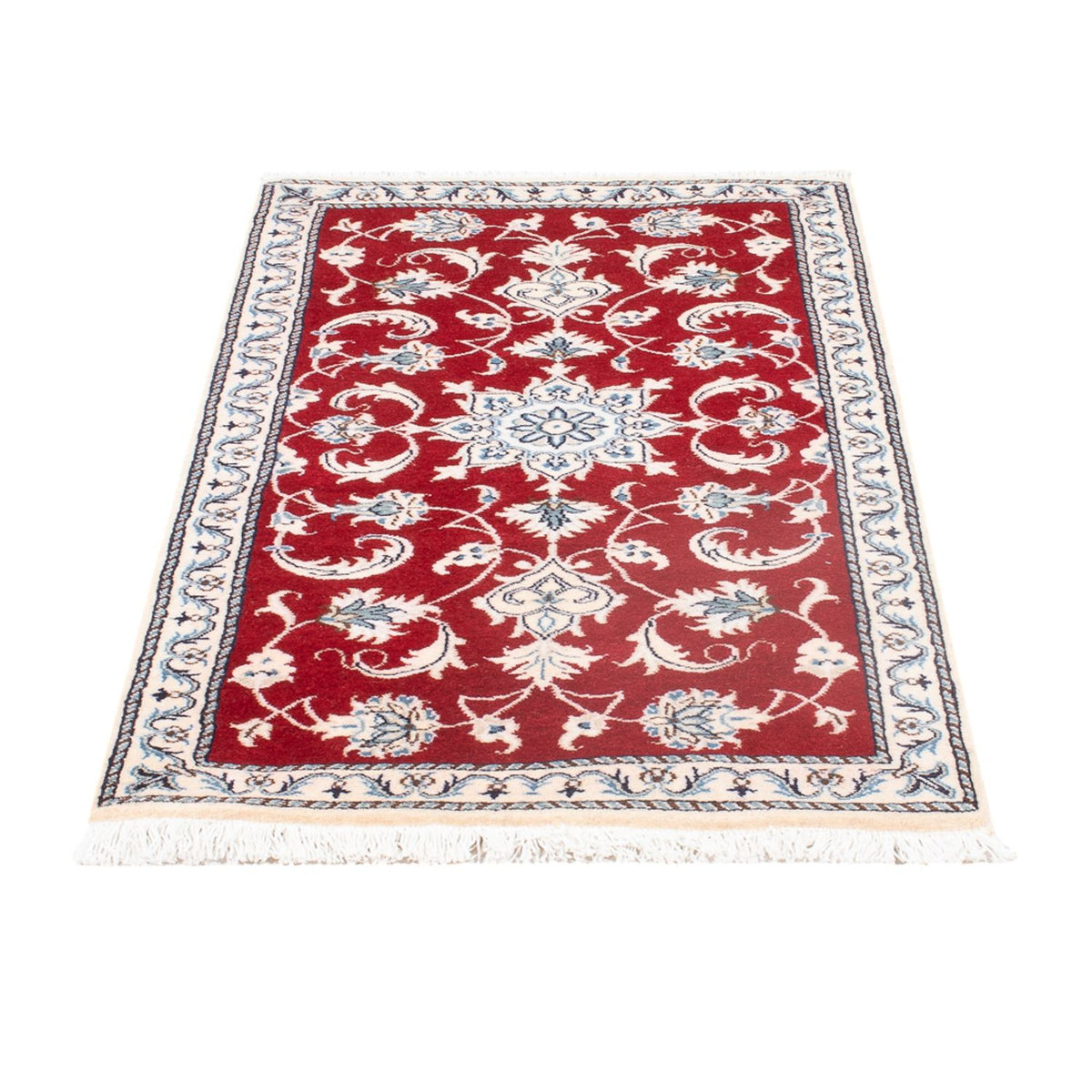 Tapis persan - Nain - 138 x 66 cm - rouge