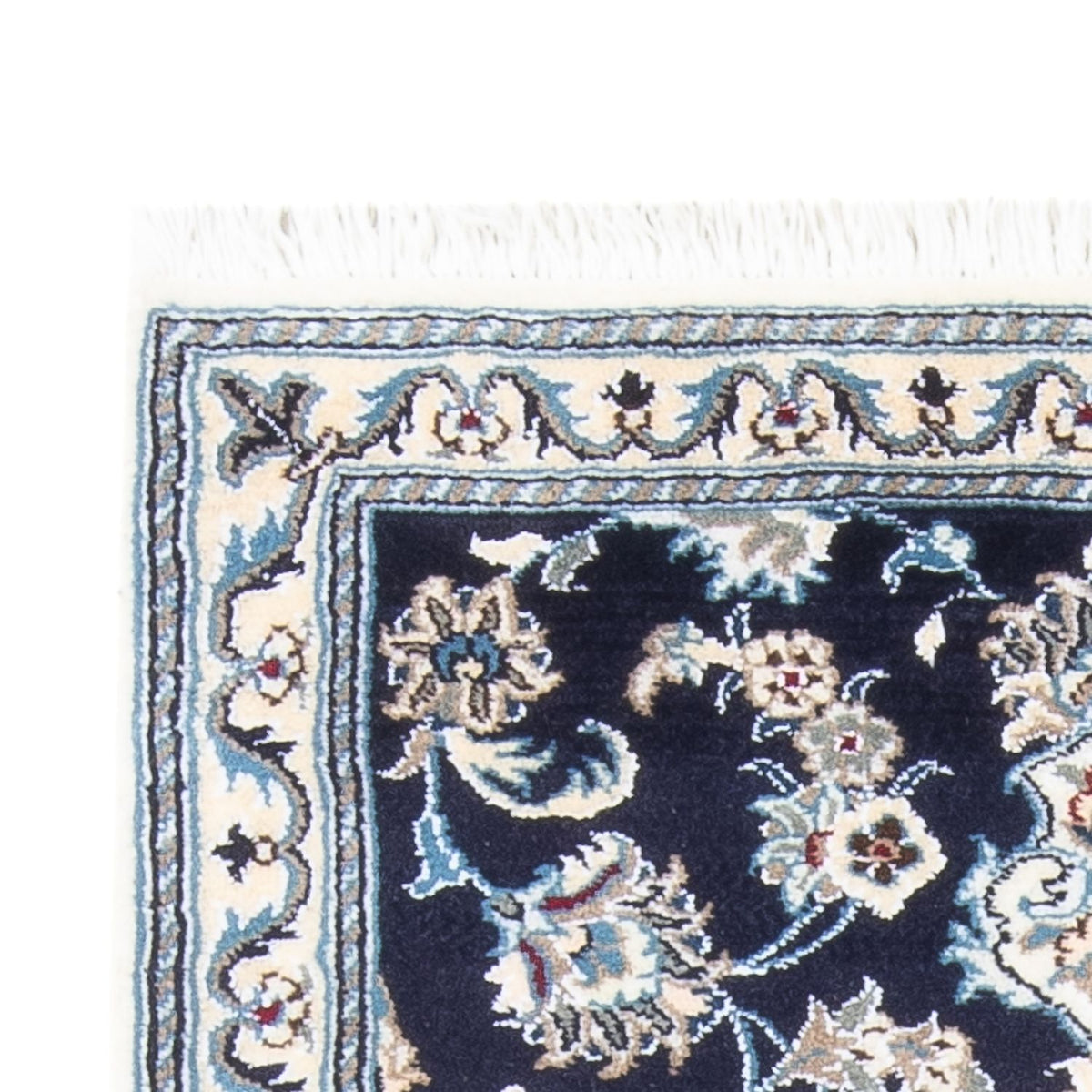 Tapis de couloir Tapis persan - Nain - 190 x 79 cm - bleu foncé