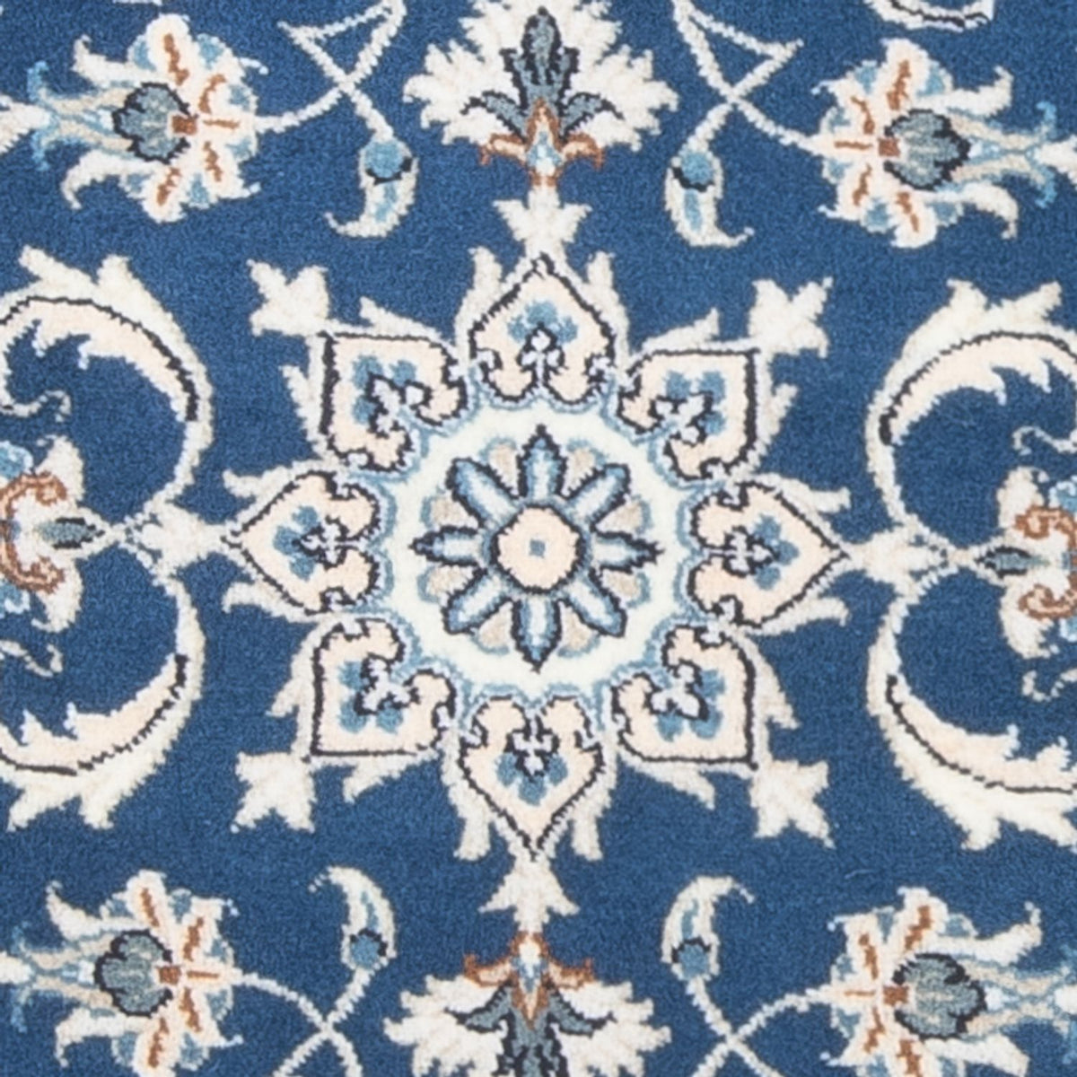 Tapis de couloir Tapis persan - Nain - 156 x 71 cm - bleu
