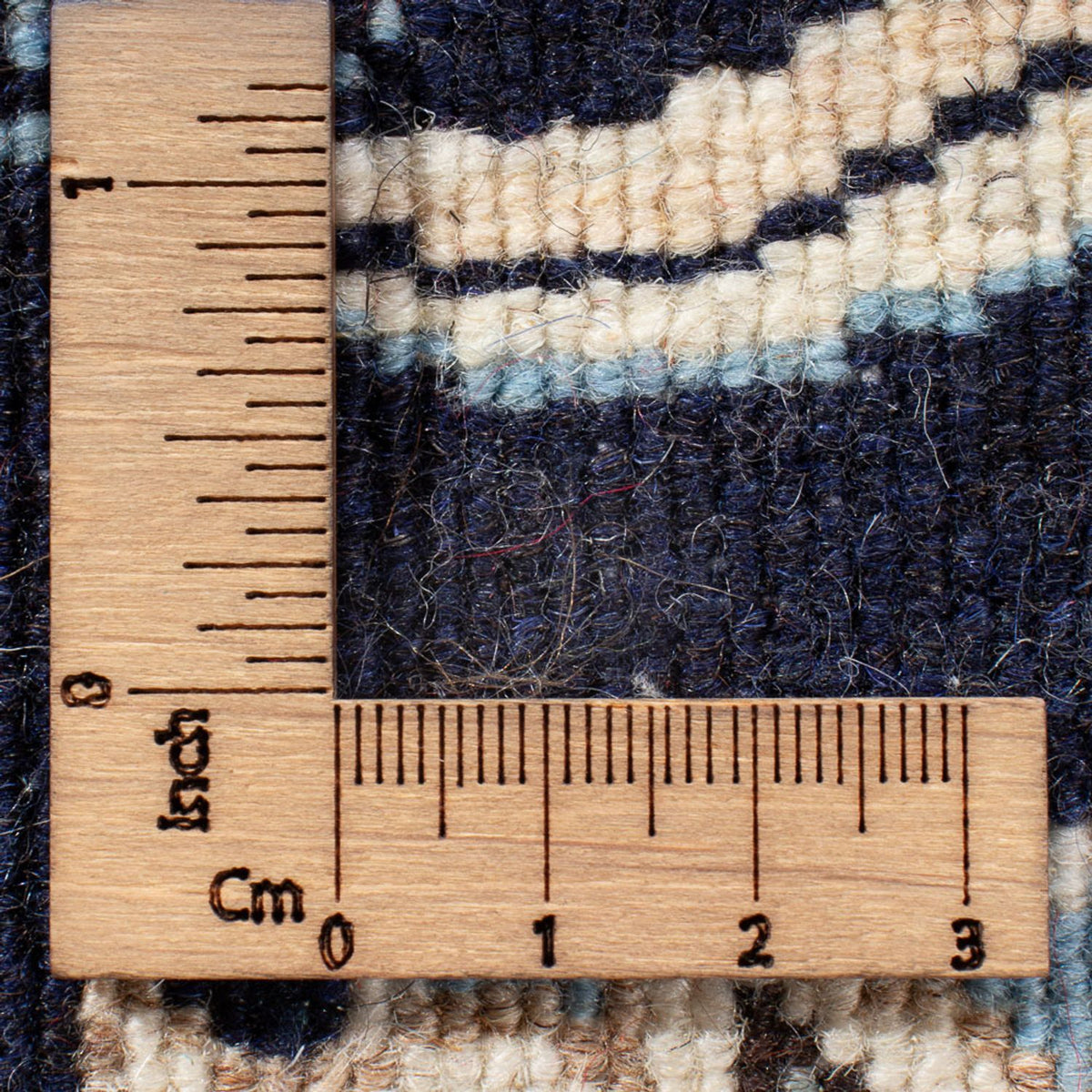 Tapis persan - Nain - 137 x 67 cm - bleu foncé